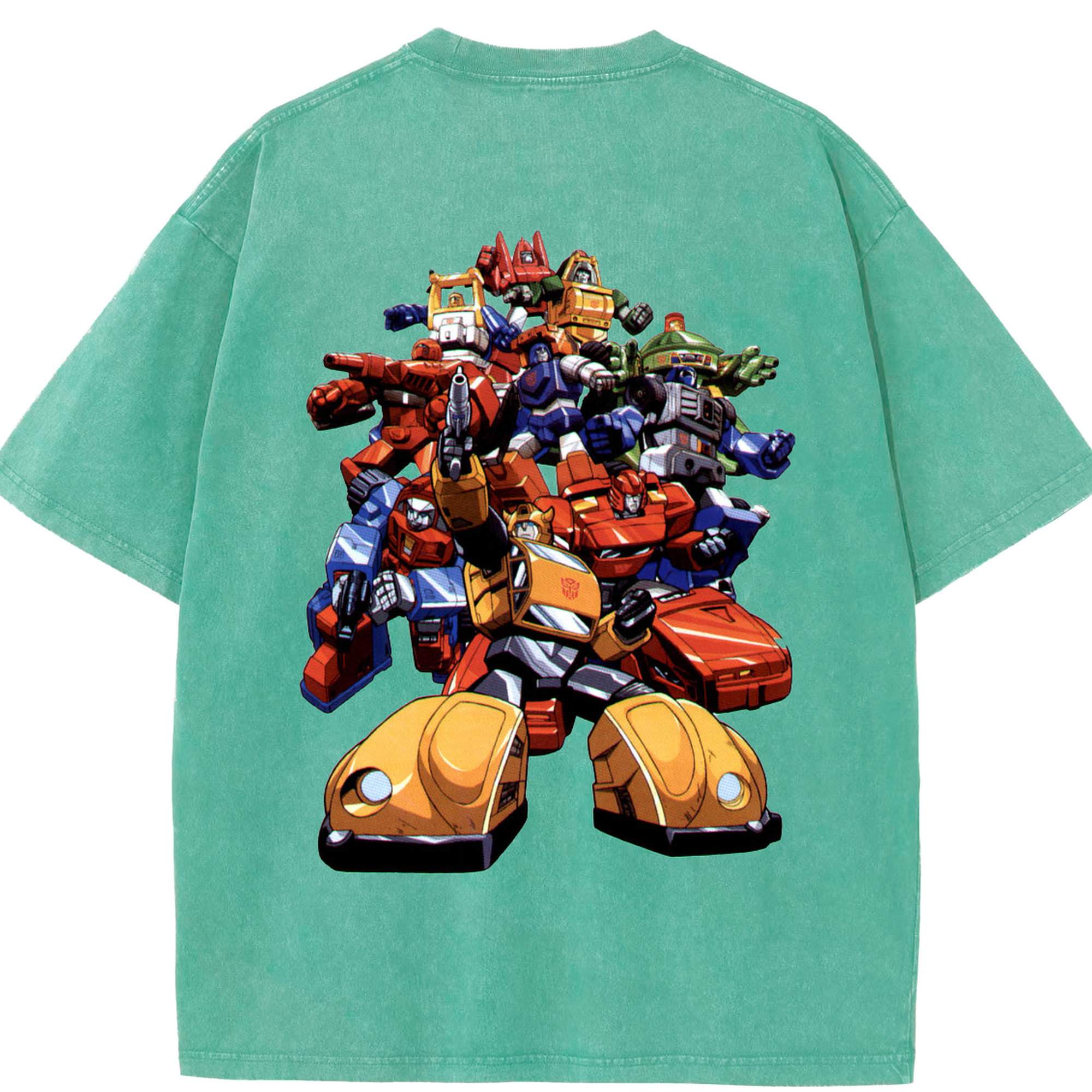 （画像用）  綿100% ヴィンテージ風 半袖Tシャツ（背面プリント）